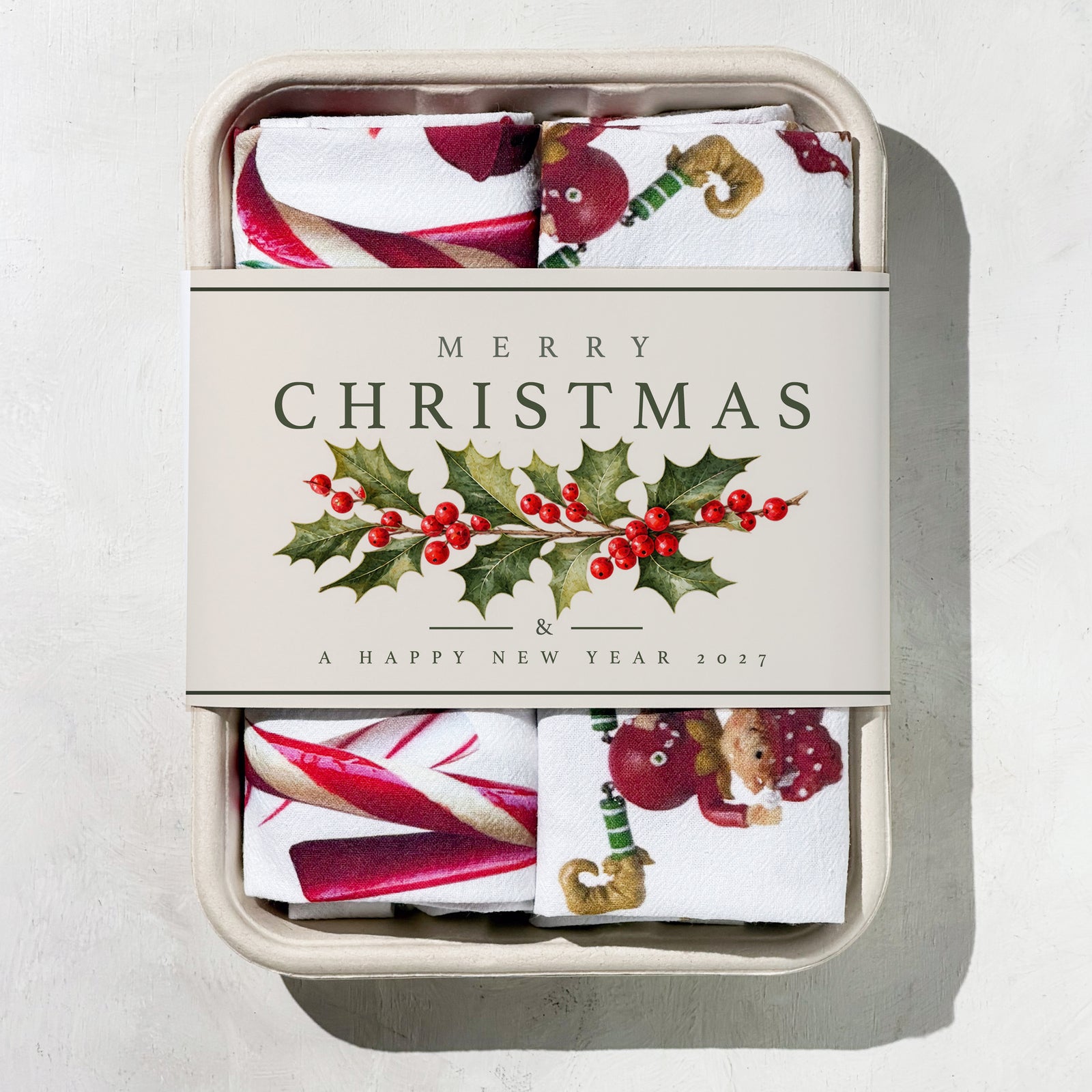 Candy Cane and Elves Gift Set