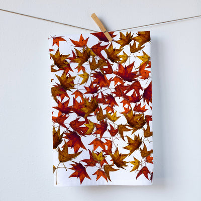 Fall Maple Leaves Kitchen Towel