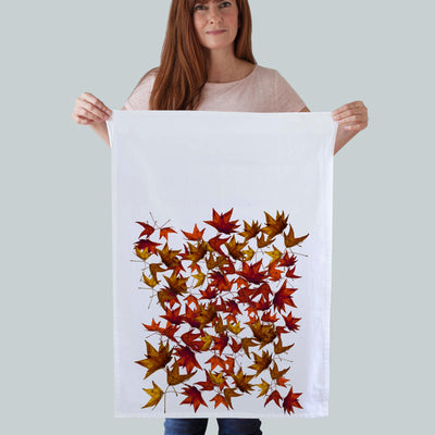 Fall Maple Leaves Kitchen Towel