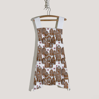 Gingerbread Houses Cross-Back Apron