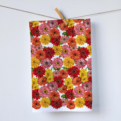 Zinnias Kitchen Towel