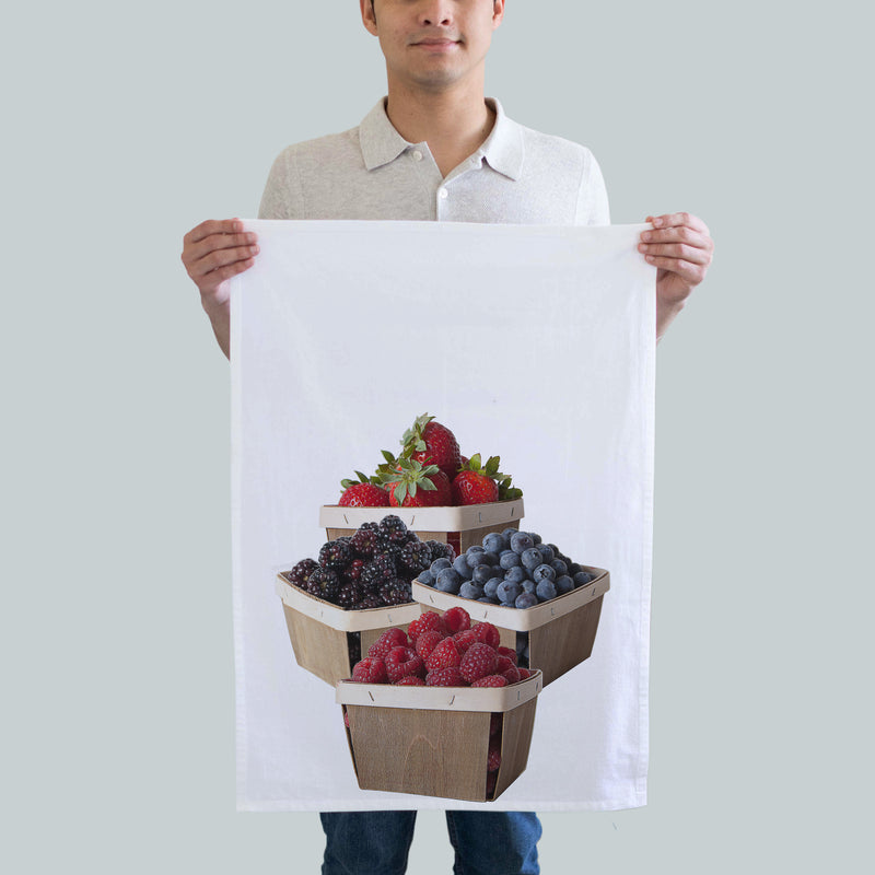 Berries Baskets Kitchen Towel