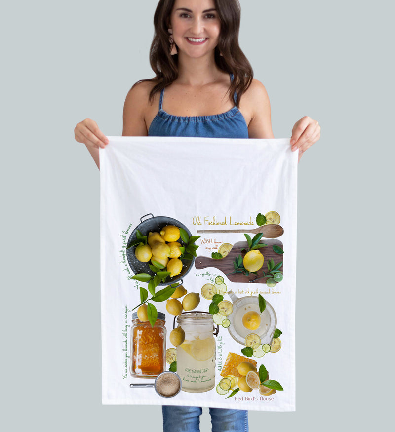 Lemonade Recipe Kitchen Towel