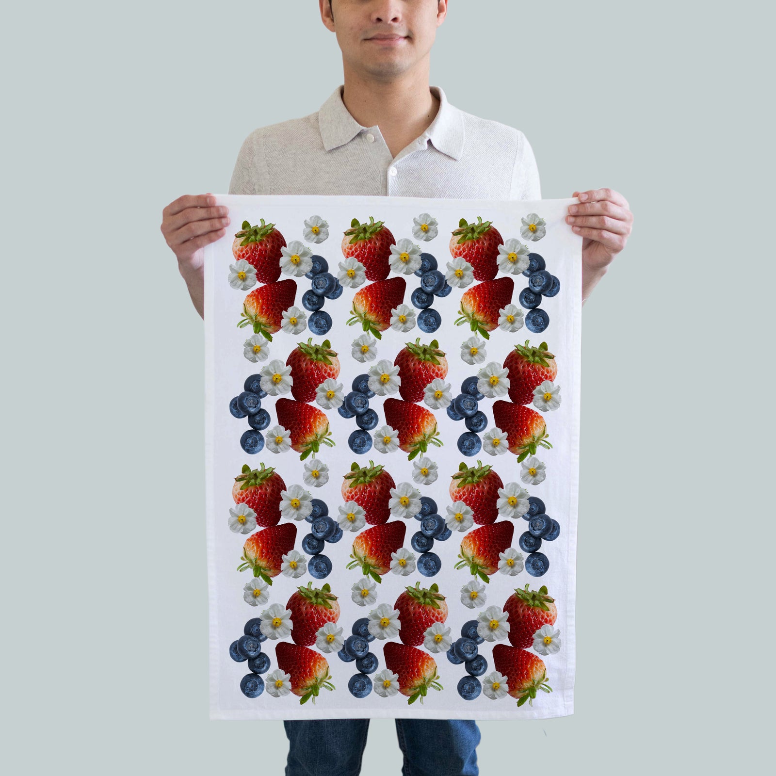 Berries Collage Dish Towel