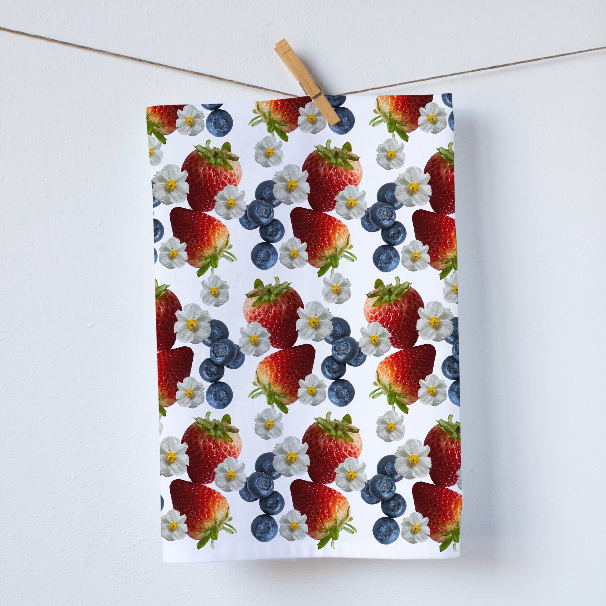 Cotton Dish Towel in Berry