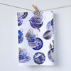Blue Tea Cups Dish Towel