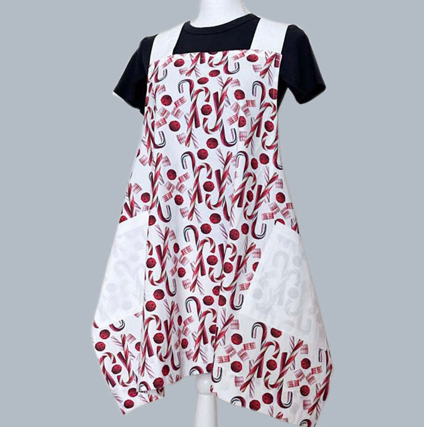 Candy Cane Crossed Apron