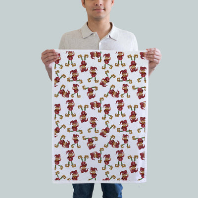 Dancing Elf Kitchen Towel