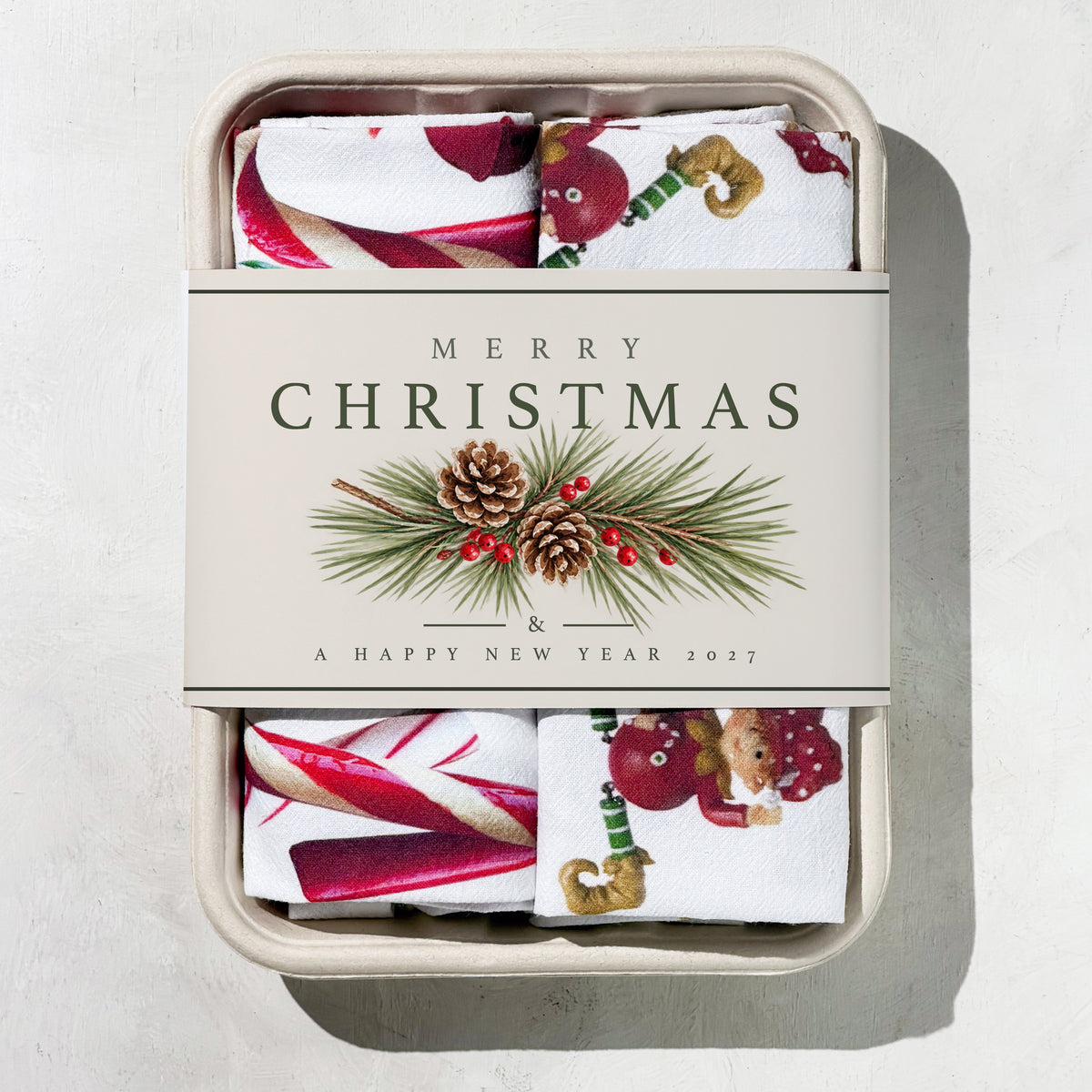 Candy Cane and Elves Gift Set