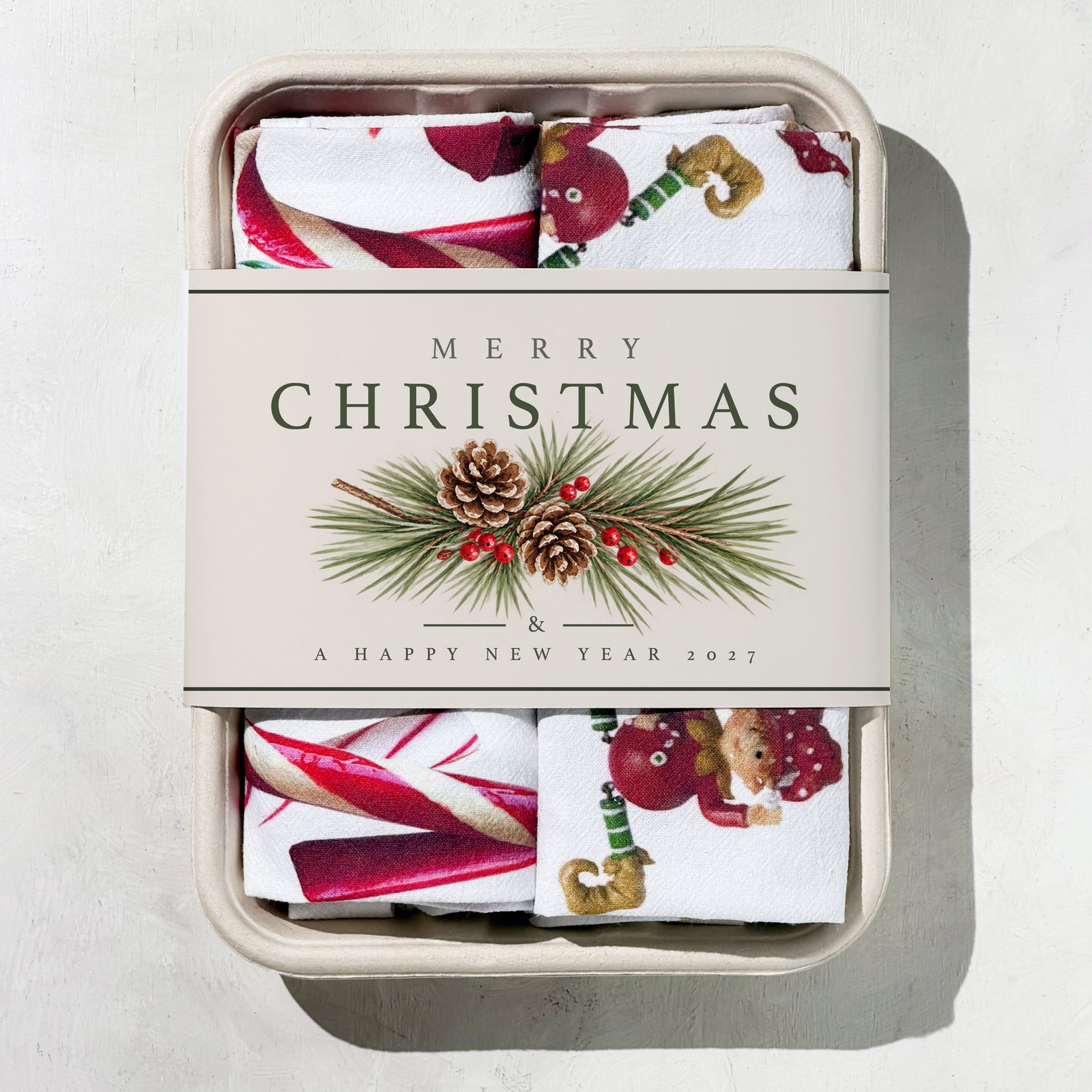 Candy Cane and Elves Gift Set