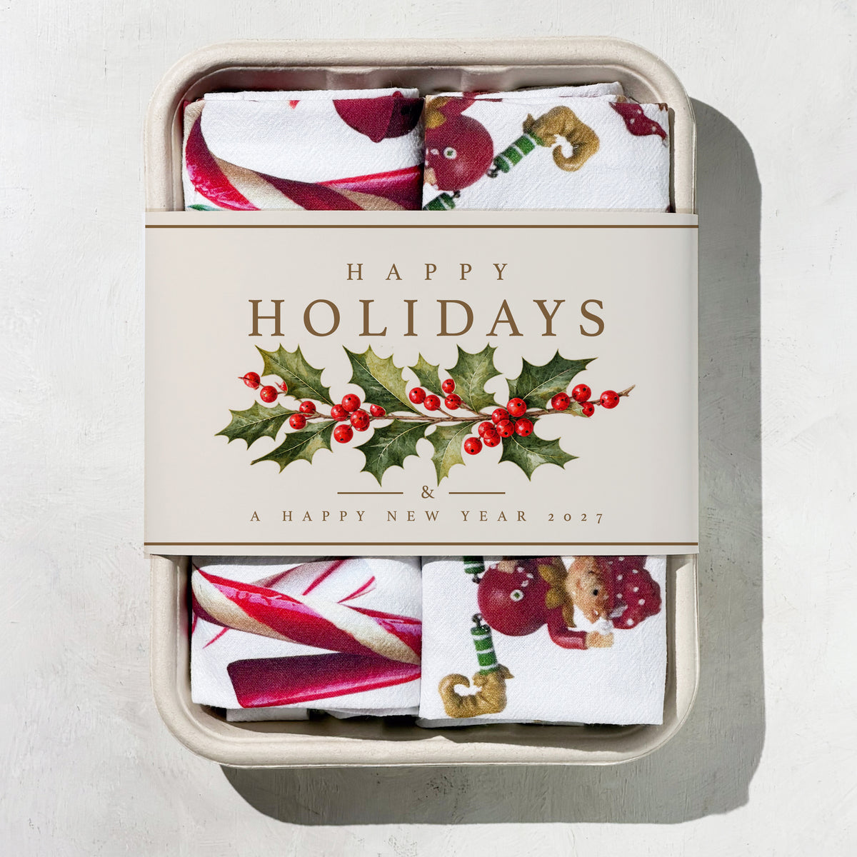 Candy Cane and Elves Gift Set