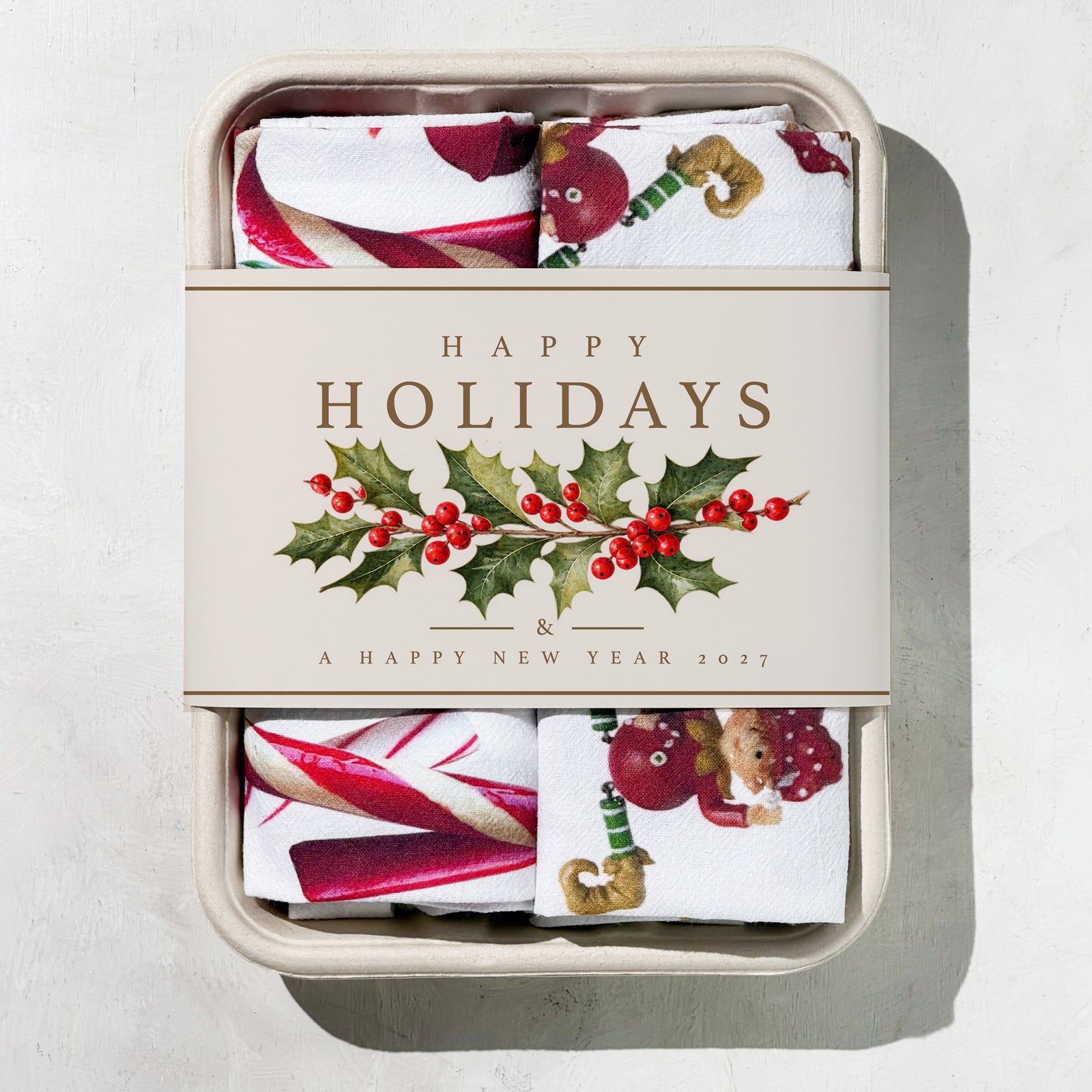 Candy Cane and Elves Gift Set