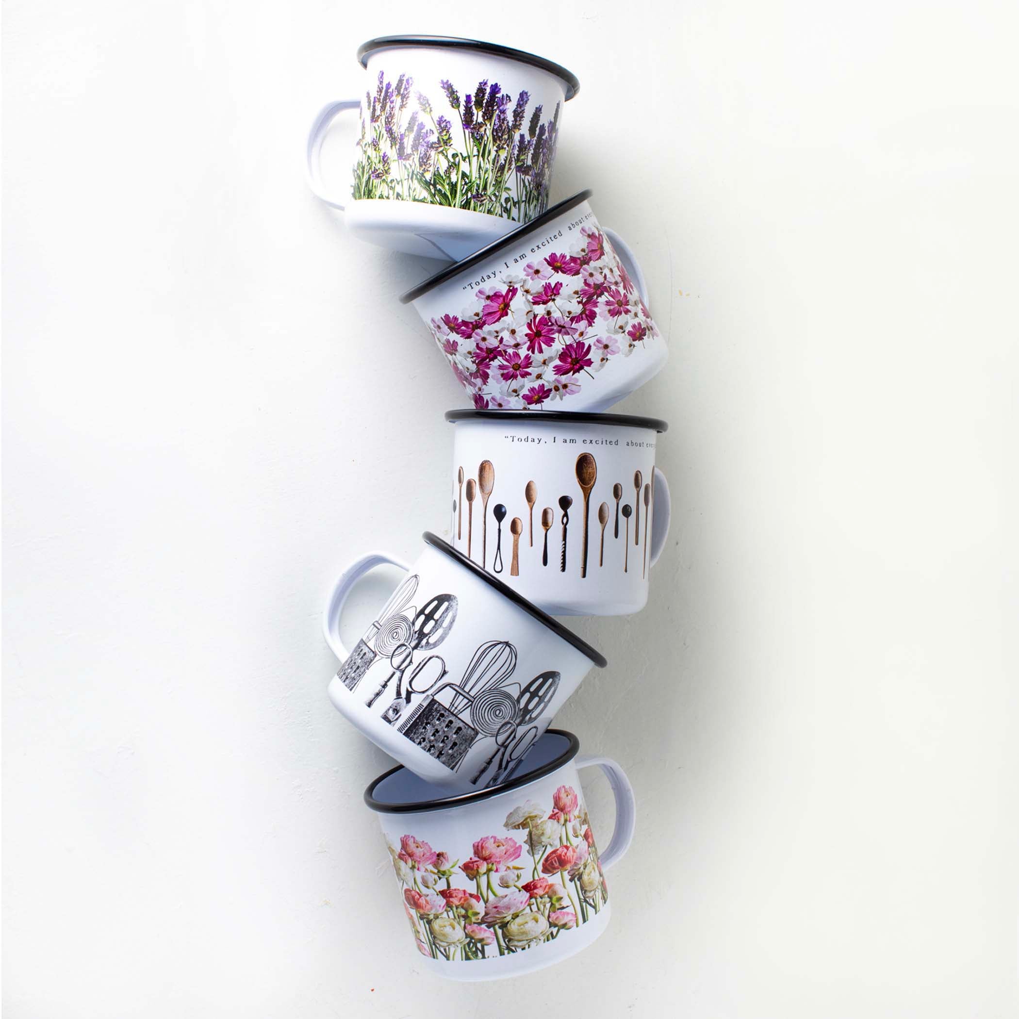 Enamel Cups - Red Bird's House