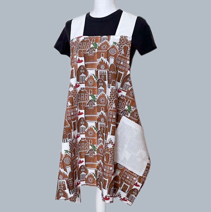 Ginger Bread Houses Crossed Apron