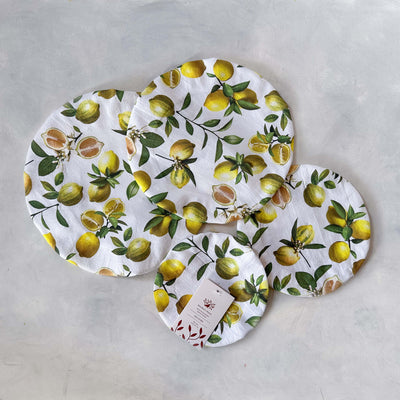 Lemons Dish Cover/ 2 units