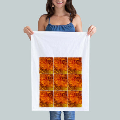 Marigolds Collage Kitchen Towel