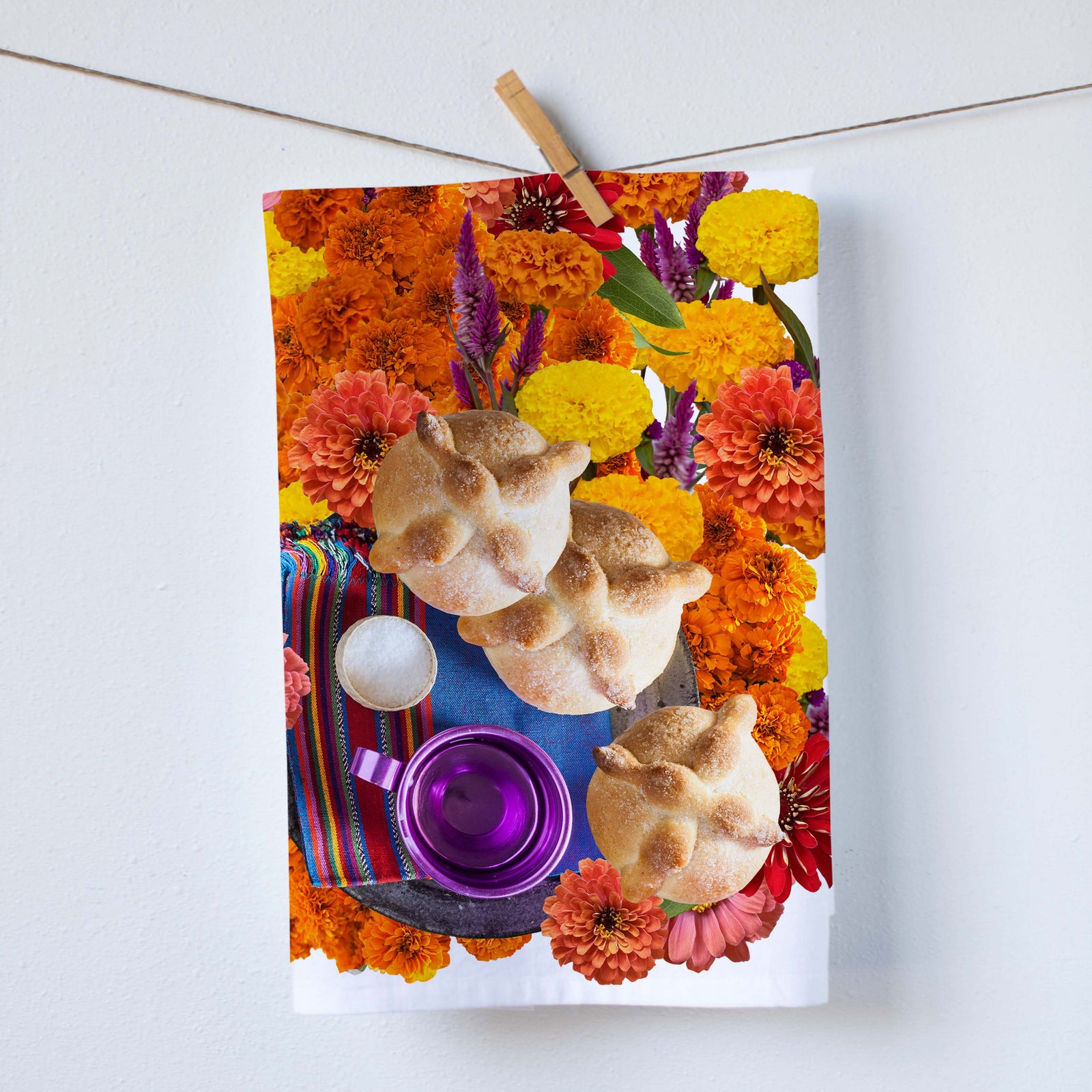 Ofrenda of Bread Kitchen Towel