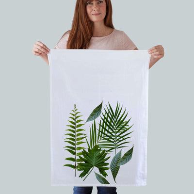 Palm and  Leaf Kitchen Towel