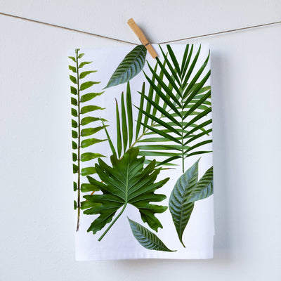 Palm and  Leaf Kitchen Towel