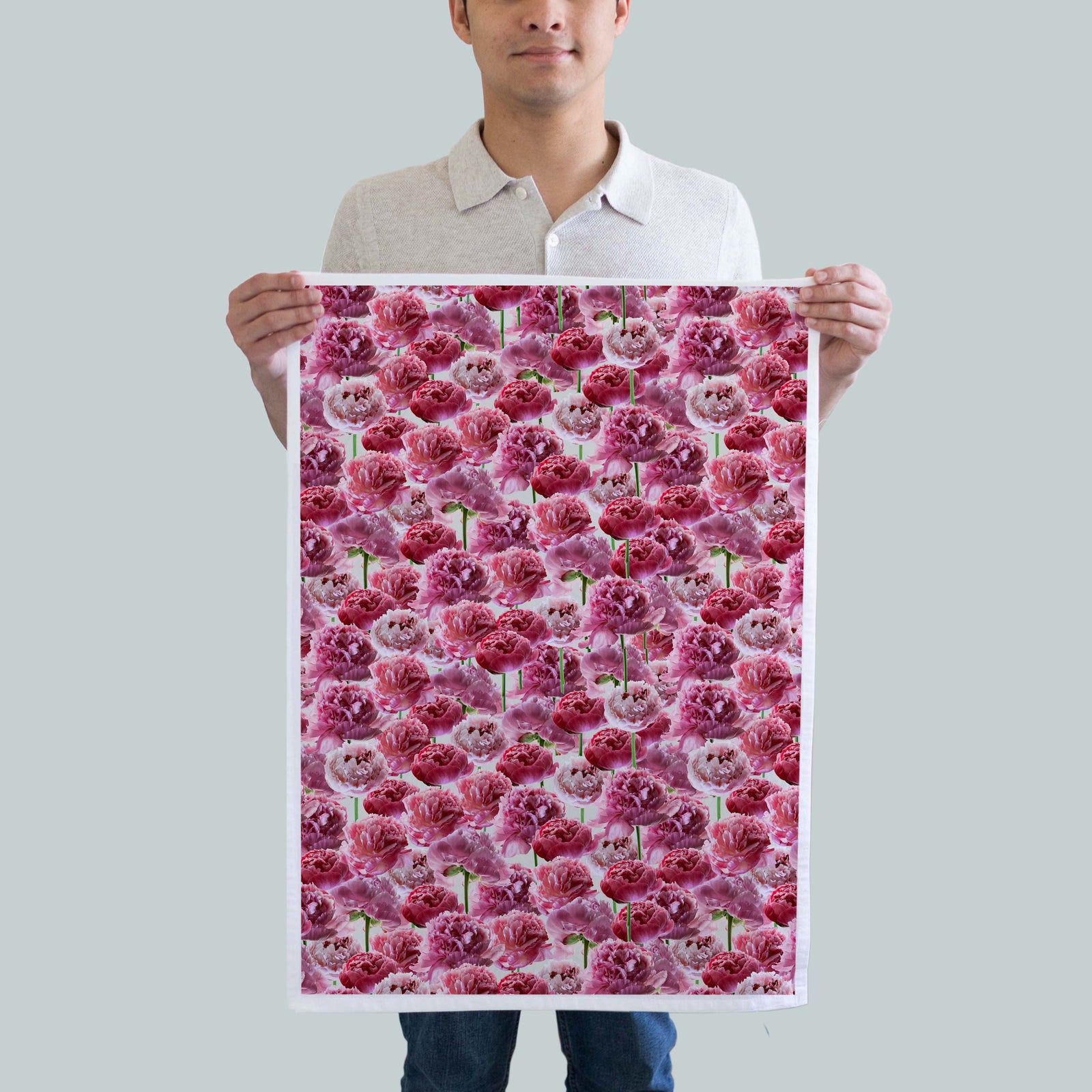 Peonies Dish Towel