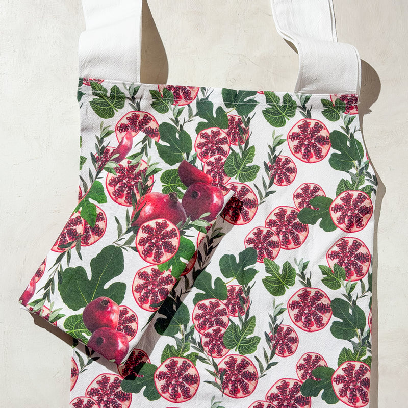 Pomagrantes / Set of Apron and Kitchen Towel