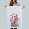 This elegant kitchen towel features arrangements of  Rannuculus  in beautiful pastel colors, adding a touch of sophistication to any kitchen.

 Our dish towels are a perfect combination of style and practicality.

Size: 19"x 28" Print size 16"x18"
100%  Cotton
Gift Ready Packed
Machine wash 
Exclusively at Red BIrd's House
Copyright owned by Pauline Stevens.
