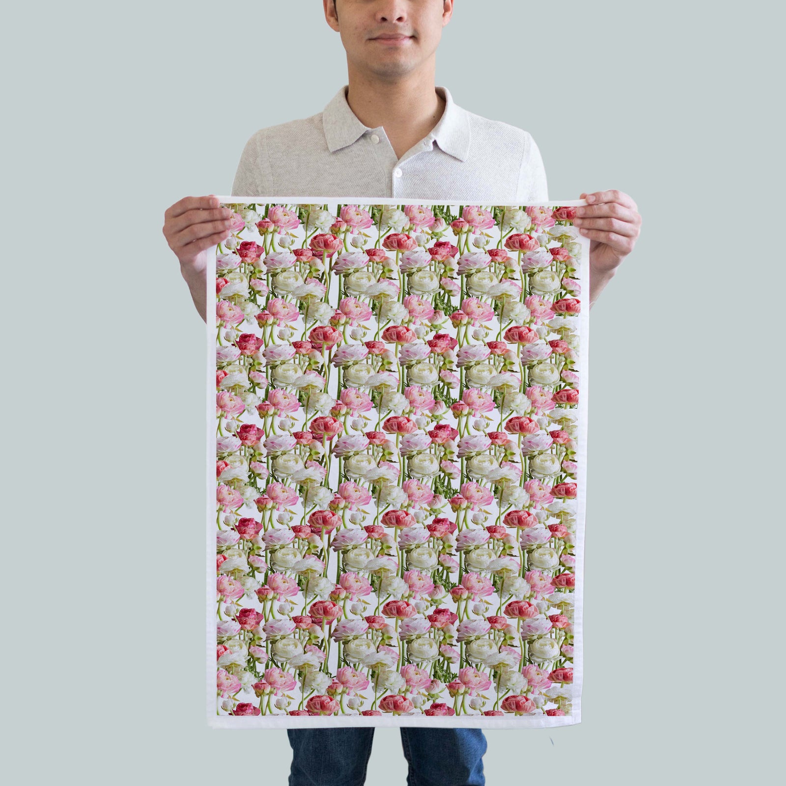 Rannuculus-Spring Kitchen Towel