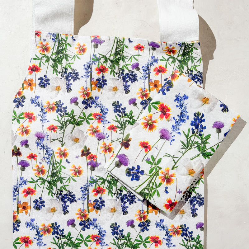 Wildflowers / Set of Apron and Kitchen Towel