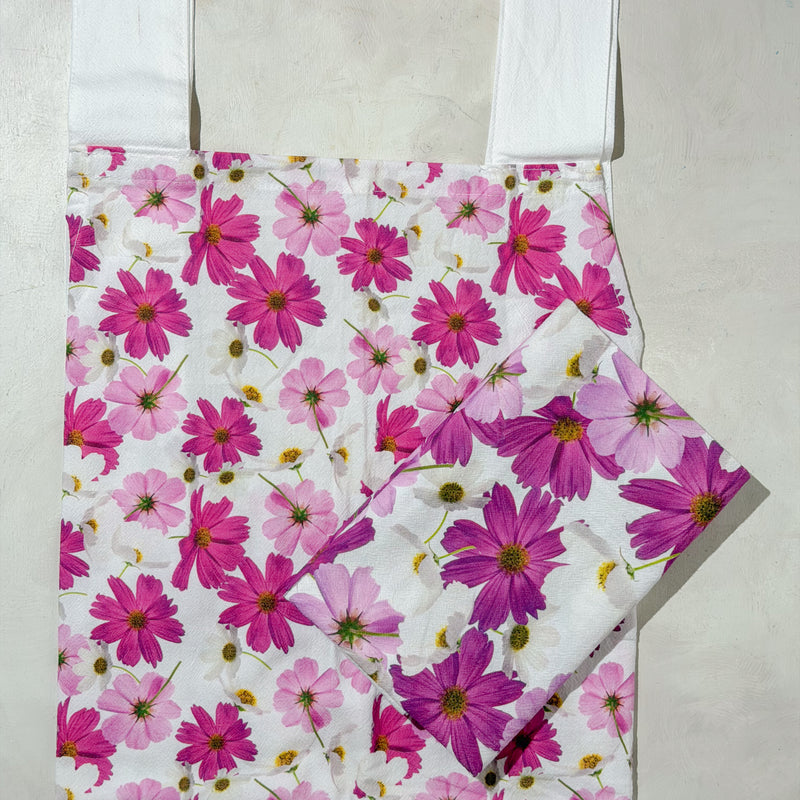 Cosmos / Set of Apron and Kitchen Towel