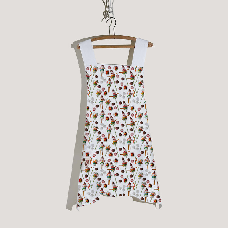 Snowmen Crossed Apron