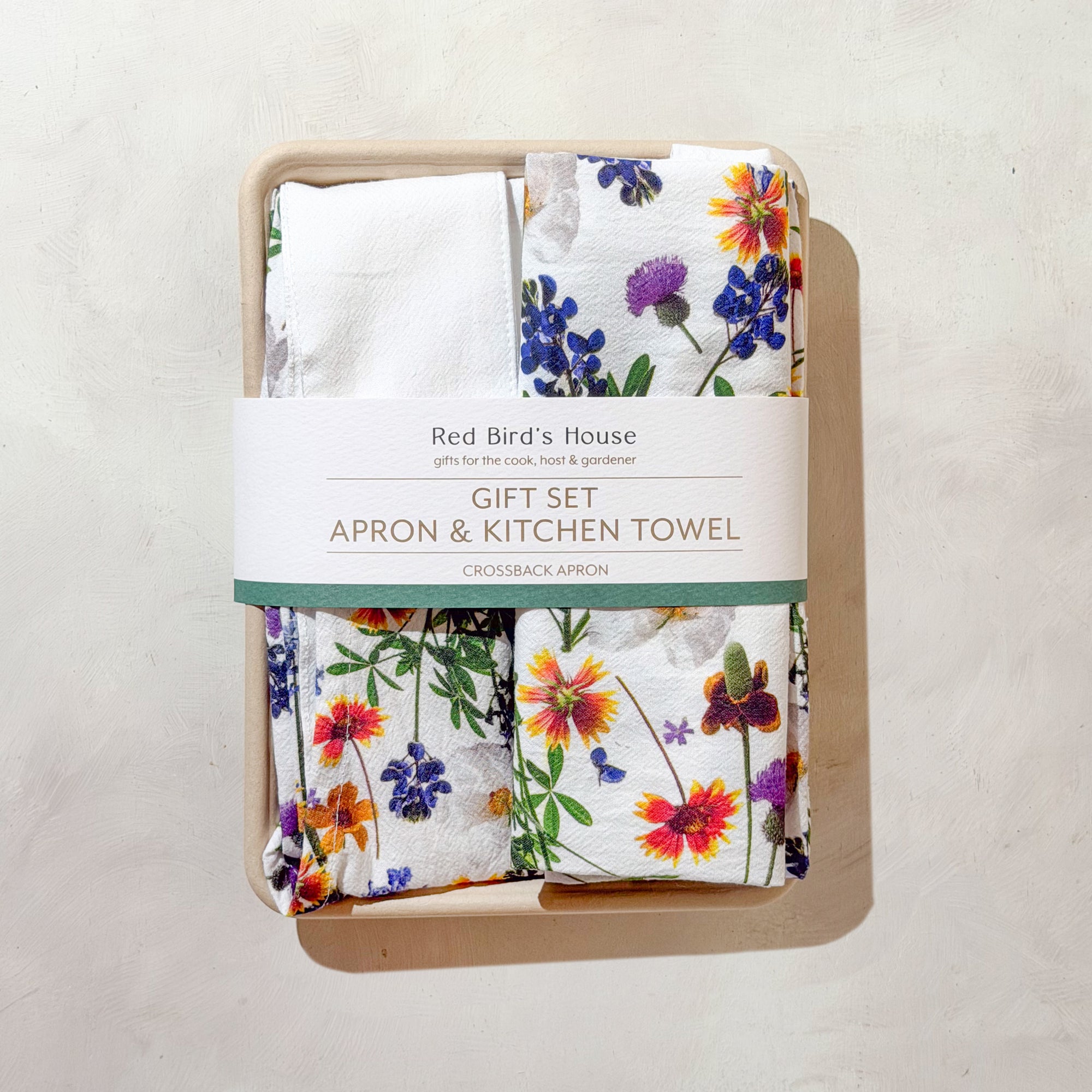 Wildflowers / Set of Apron and Kitchen Towel