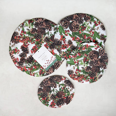 Winter Graden  Dish Cover