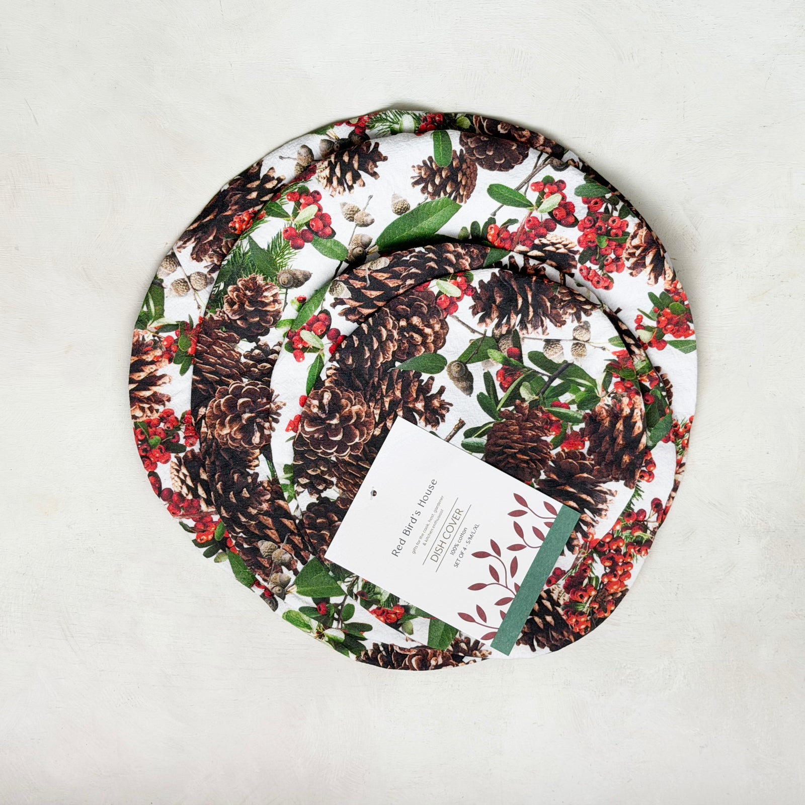 Winter Graden  Dish Cover