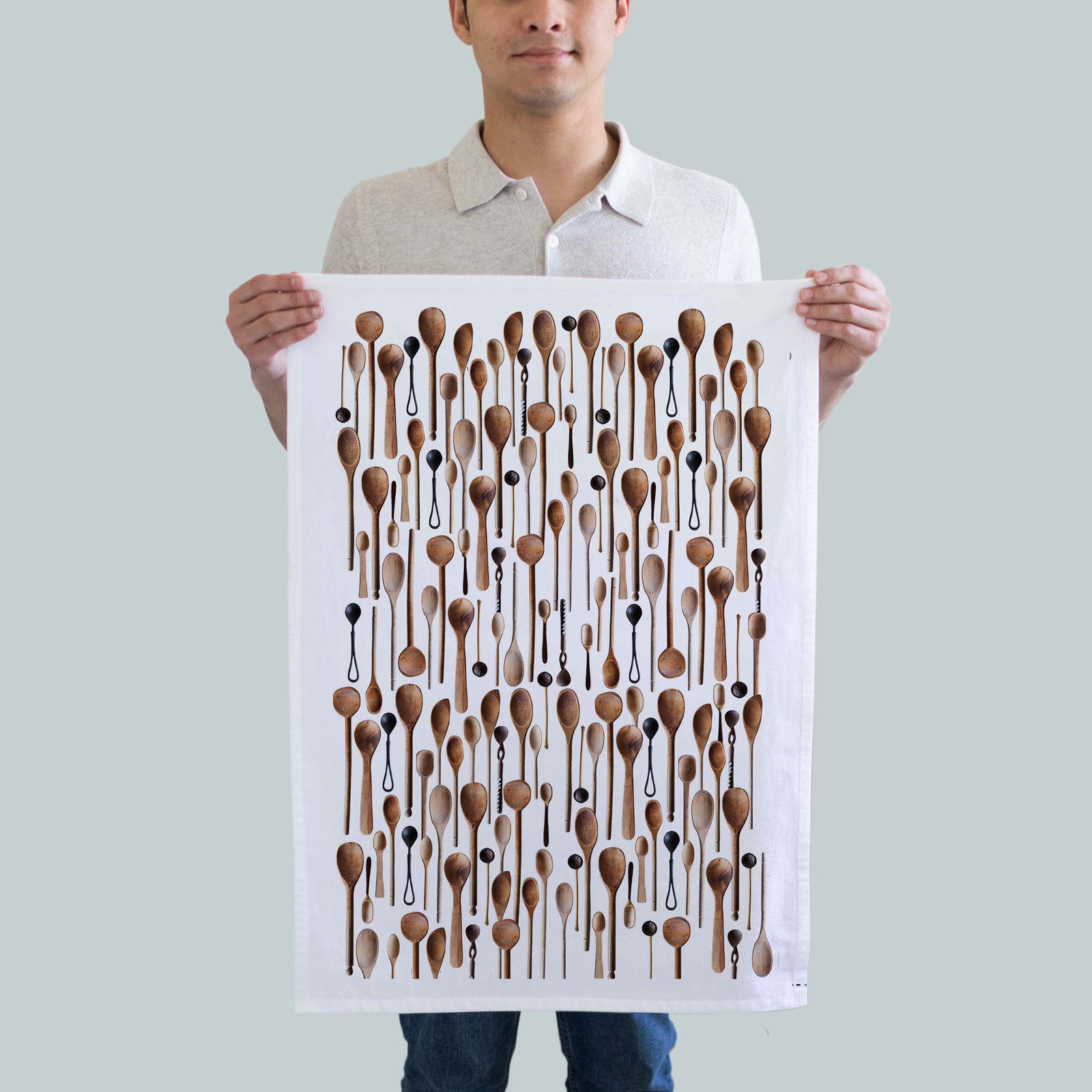 Wooden Spoons Dish Towel