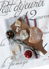 Gift giving made easy, a gift for the cook, French Breakfast design is hand printed  into cotton flour sack.. Original photography hand printed on cotton, Modern farm style. (464707717)