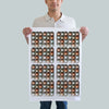 Dozen eggs in a cartons replicated kitchen towel. Beautiful kitchen towel with hundreds of eggs. Photography by Pauline Stevens. Hostess Gift, 19" x 28"  (7579422032095)