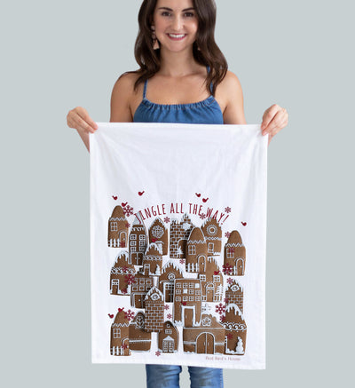 Jingle All the Way Tea Towel