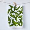 Peas kitchen towels. Fresh farmers market peas, super green and a great gift for a friend . Hostess gift.  Photography by Pauline Stevens 19" x 28" (10040591501)